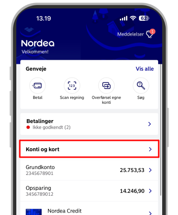 Få vist din pinkode ny 1